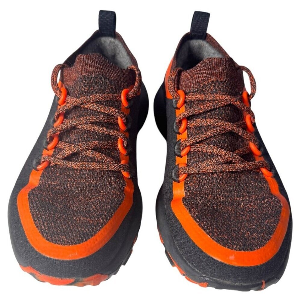 ALLBIRDS TRAIL RUNNER SWT BLACK BUOYANT ORANGE SHOES SNEAKER MENS SIZE 8W
